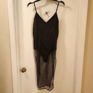 FashionNova Glitter bodysuit dress